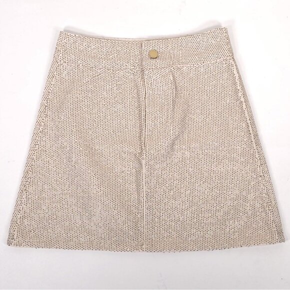 TRIARCHY Ms.Triarchy Crystal Embellished Denim Mini Skirt ORGANIC COTTON Size 24 - Picture 4 of 16